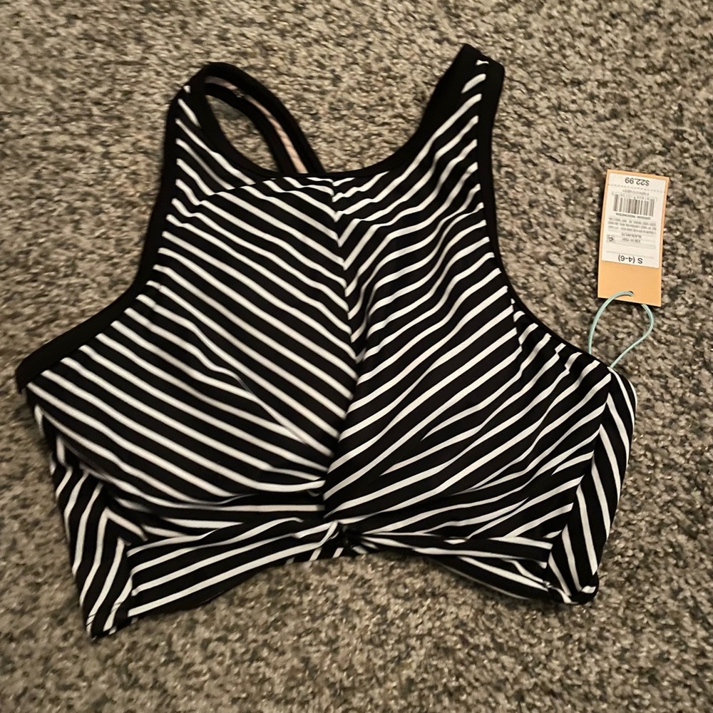 NWT Striped Halter Bikini Too